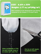 thicker plant covers freeze protection 1.77 oz/yd², 6.5ft shown in use