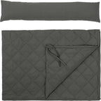 ANOW Portable Hammock Pad with Pillow, Replacement Hammock Pad, Grey | Heavy Duty Polyester Hammock Pad and Pillow Set, 2 Person Hammock Pad 76.8"x55" for Rope Hammock, Indoor Outdoor Use