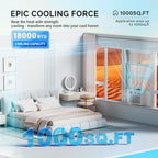rovsun smart 18000btu window air conditioner with wifi shown in use