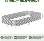 3 Pack 6x3FT Raised Beds for Gardening, Corrugated Galvanized Steel Raised Garden Bed, Outdoor Metal Above Ground Garden Bed for Vegetables and Flowers