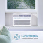 keystone 10,000 btu window mounted inverter air conditioner showing dimensions