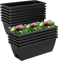 17inches rectangle planter box with drainage holes and, main product view