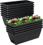 17inches rectangle planter box with drainage holes and, main product view