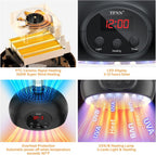 tfnn chicken coop heater lamps,200w-500w,overheat protection,e36/e27 bulb light, close-up detail