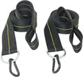 Hammock Straps - Set of 2 Hammock Tree Straps with Heavy Duty Carabiner Clips - 2 Inch X 8 Foot Long Straps for Hammock Camping, 4,000 lb Webbing - Made in USA Black