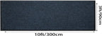 SRDDQLC Commercial Grade Runner Rug Brush Step Entrance Mat 3' x 10' Dual Ribbed Doormat with Waterproof Rubber Backing Home Office Hotel Corridor Indoor Outdoor Runner Rug Grey