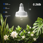 Barrina OG11A Grow Light Bulbs for Indoor Plant, 4000K 11W, 1 Pack, White | Integrated Dimming & Timing, E26 Plant Light Bulb, Full Spectrum, High PPFD for Seeds and Greens