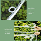 12' x22' clear waterproof tarp, pvc 14 mil, close-up detail