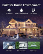 eufy Permanent Outdoor Lights E22, 100ft+ 50ft kit (Total 150ft) with 90 Triple-LED Lights, Smart RGBWW, Up to IP67 Waterproof, AI Lighting Themes for Halloween, Christmas, Links with Cameras, White