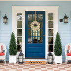 3ft artificial cedar topiary trees for outdoors, uv, close-up detail