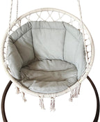 Swing Seat Cushion Hanging Chair Cushion Hammock Cradle Pads for Garden Rocking Home Bedroom Yard Deck (Grey)