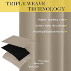 NICETOWN Blackout Curtains for Sliding Glass Door Room Divider Noise Reduce Curtain Panel Portable Window Screen Sliding Partition, W100 x L102 inches, 1 Panel, Taupe