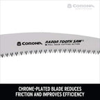 Corona RS 7245 Razor Tooth Folding Saw, 7-Inch Curved Blade, Steel