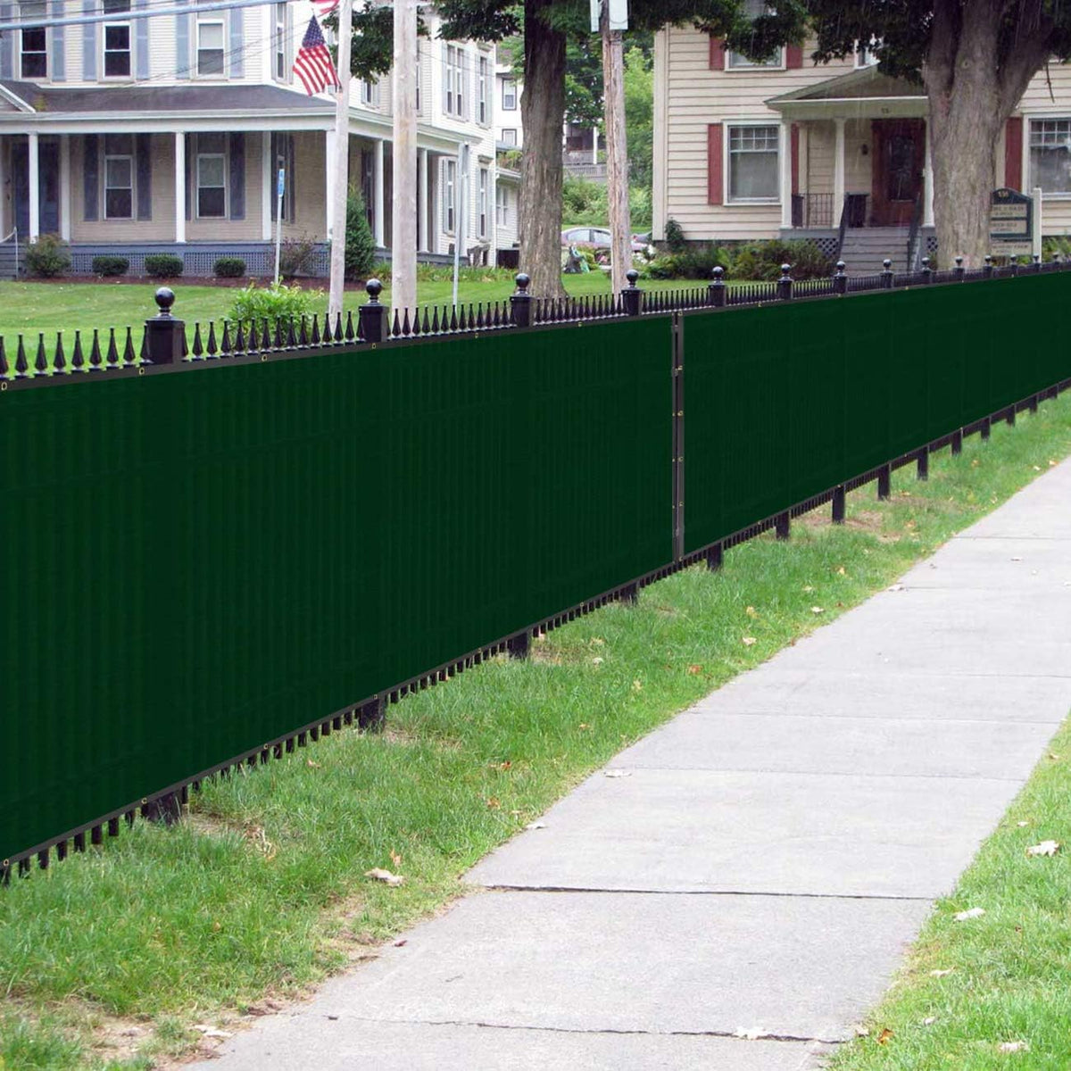 sunnyglade 6 ft x 50 ft privacy screen showing dimensions