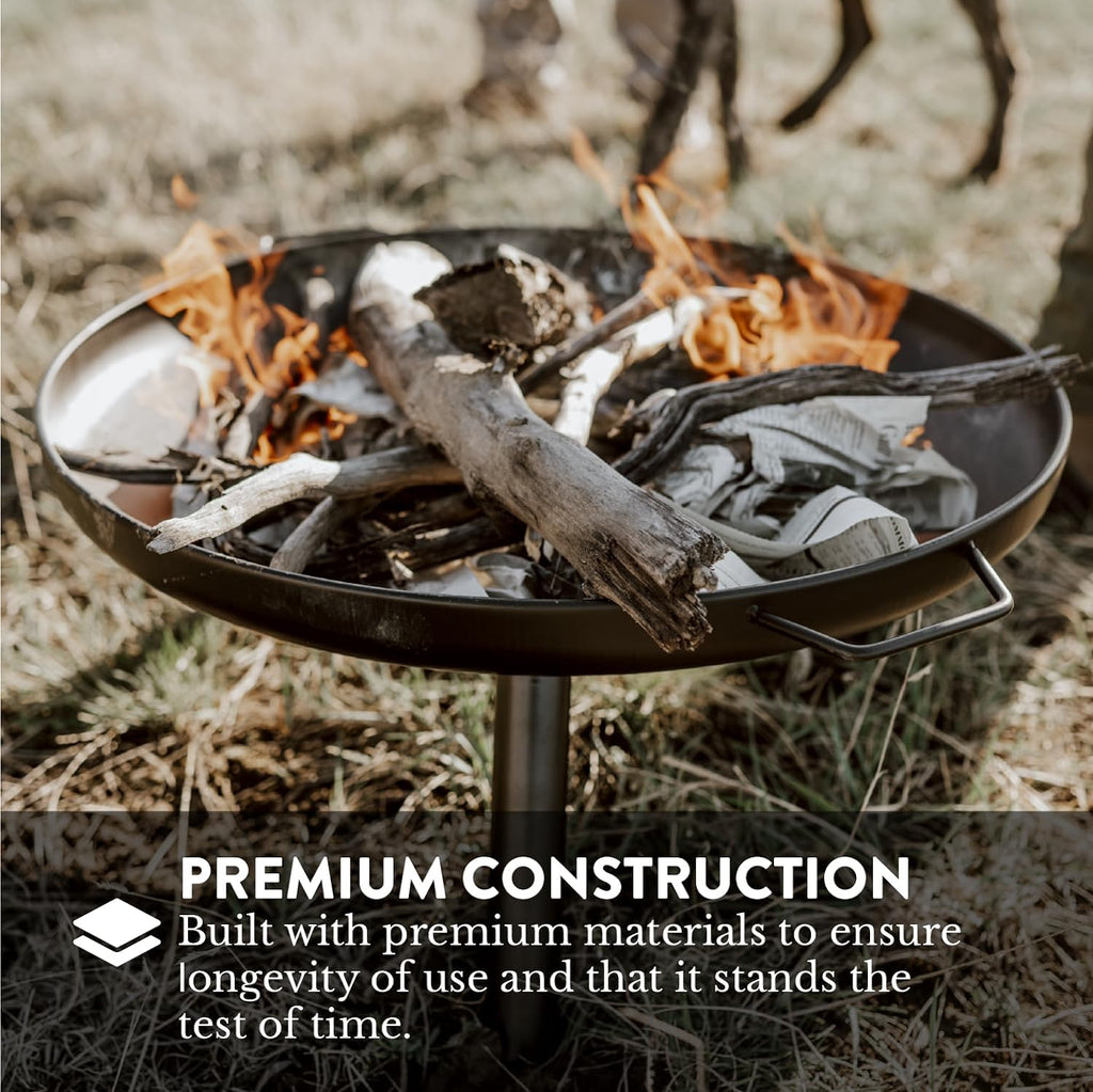 gasone 23 in outdoor– wood burning fire pit, side view