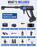 cordless washer with brushless motor for cars &, front angle view