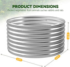 4 Pack Tall 2x2x2FT Round Raised Beds for Gardening, Corrugated Galvanized Steel Raised Garden Bed, Outdoor Metal Above Ground Garden Bed for Vegetables and Flowers