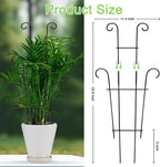 4P Plant Trellis for Potted Plants, Larger 23in Garden Trellis for Climbing Plants Indoor Outdoor, Rustproof House Plant Support Stakes for Pothos Hoya Ivy Flower