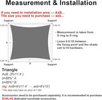 SUNLAX Sun Shade Sail 15' x 16' Peach Fuzz Rectangle Canopy Sail Shade Cover UV Block Permeable Sunshade Outdoor for Patio Backyard Deck Pergola (We Make Custom Size)