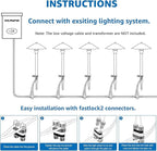 SUNVIE LED Pathway Lights Low Voltage 12-24V 3W Landscape Lighting, 3000K Low Voltage Landscape Lights, IP65 Waterproof Aluminum Path and Area Light for Outdoor Yard Garden Walkway, 2 Pack
