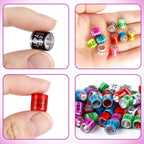 100Pcs Multicolor Aluminium Pigeon Leg Rings Dove Leg Rings Identify Pigeon BandsPlastic with 2027 Training Identify Birds Foot Ring (Multicolor)