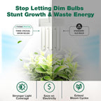 3 Grow Bulbs Compatible with AeroGarden Miracle-GRO B Part # 970904-0200,100340 & Models AeroGarden 3, 3SL, 3 Elite, 6, 7, Chef in A Box, Chef in A Box Elite (3 Pack) -by Think Crucial