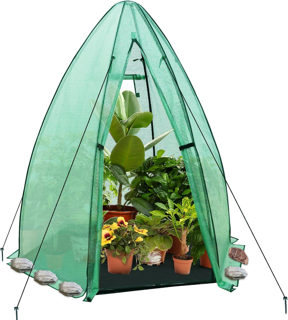 eagle peak portable mini dome greenhouse with zippered, main product view