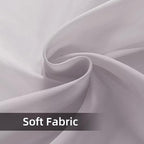 SpaceDresser Waterproof Outdoor Sheer Curtains for Patio - 2 Panels Rod Pocket Indoor Voile Sheer Curtain for Living Room,52W x 120L inch,Silver Grey