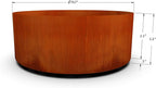 Plantercraft Corten Steel Planter - 30x12 Inch Large Round Planters for Outdoor Plants - Extra Large Outdoor Planters for Modern Patio, Deck & Landscape Design