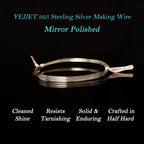 925 sterling silver wire for jewelry making wire, close-up detail