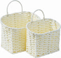 coeusy set of 2 wicker wall basket, paper, main product view