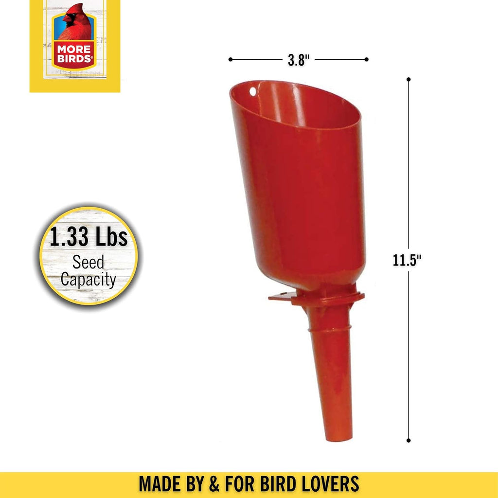 More Birds Seed Scoop, 4.25" L X 3.88" W X 12" H