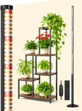 OUTON Standing Grow Lights for Indoor Plants, 36W Full Spectrum Plant Light | Vertical grow light with 210 LEDs, 6000K, 4/8/12H timer, remote control, adjustable 1.25-5.25 ft for indoor plant growth