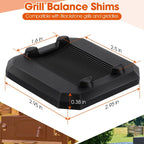 Griddle Leveling Shims Kit Compatible with Blackstone Griddle, Rubber Grill Levelers Outdoor for Most Grills, Keep Flat Top Grill in Level, Patent Pending