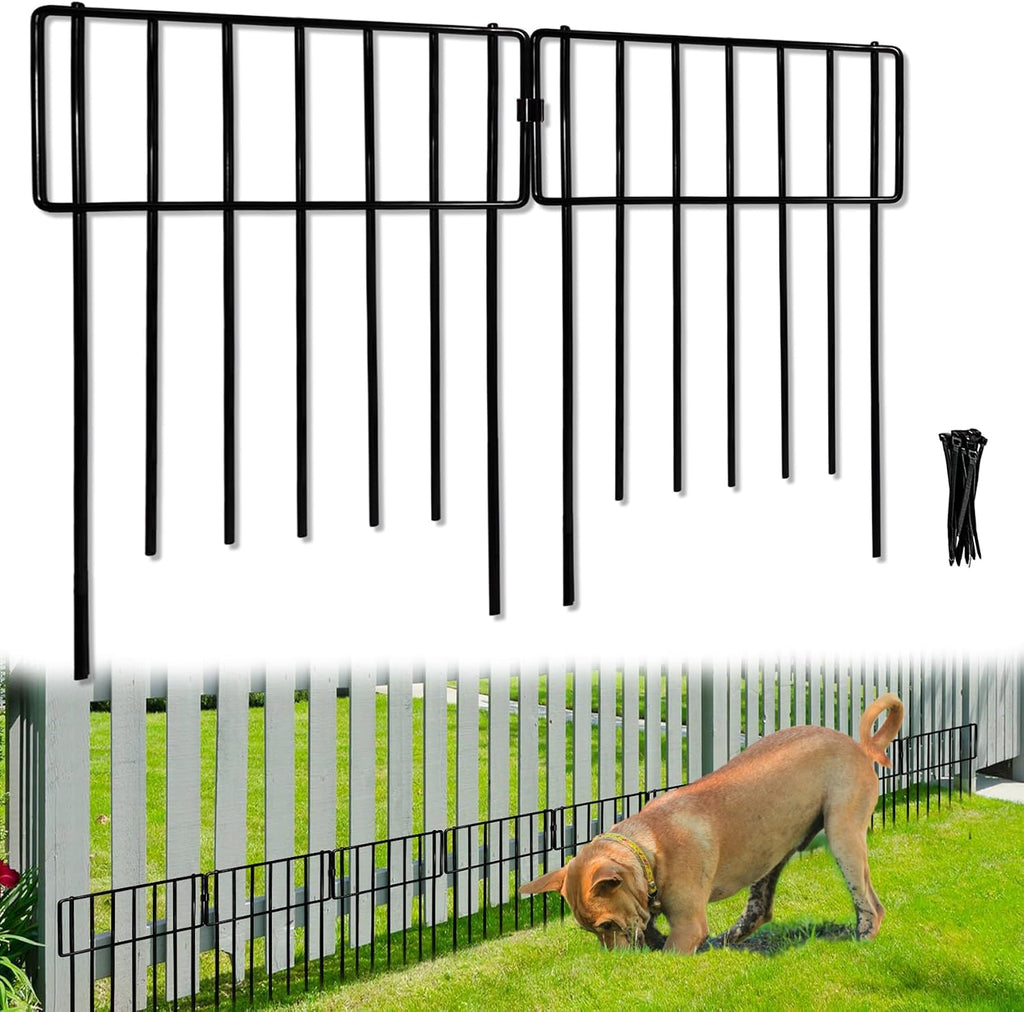 thrivinest animal barrier fence, 26 pack no dig, main product view