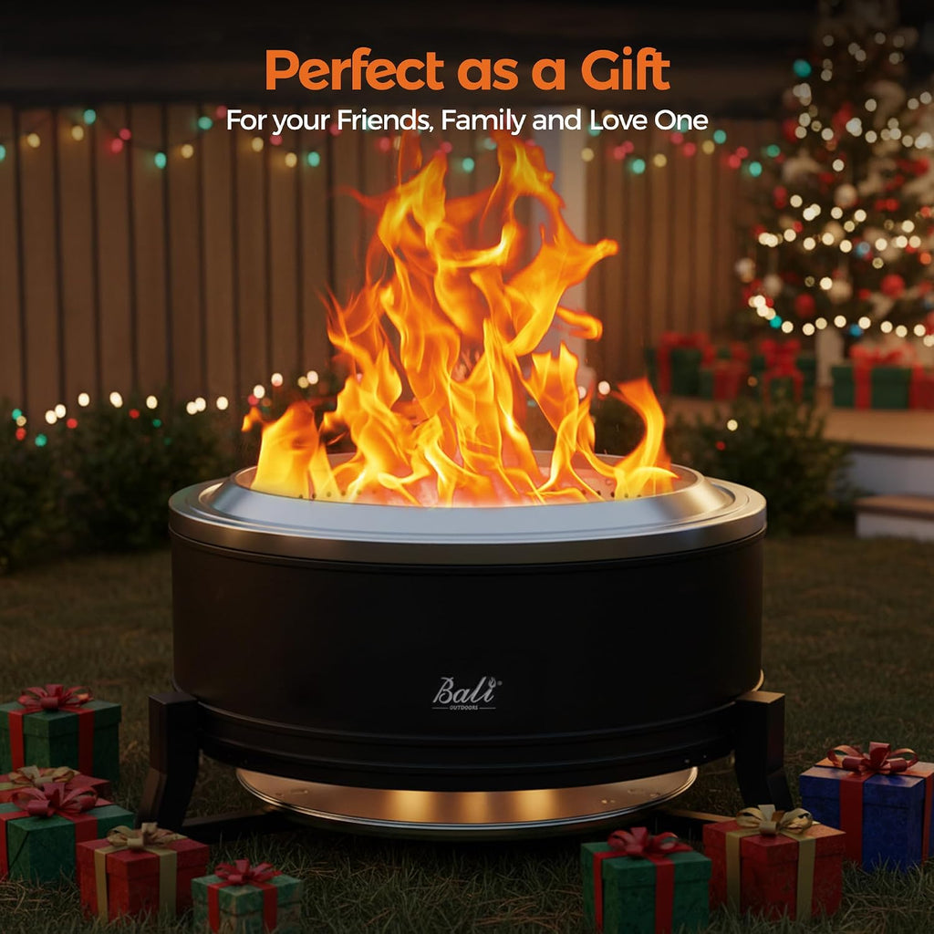 large outdoor fire pit for smokeless firepit wood, side view