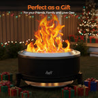 large outdoor fire pit for smokeless firepit wood, side view