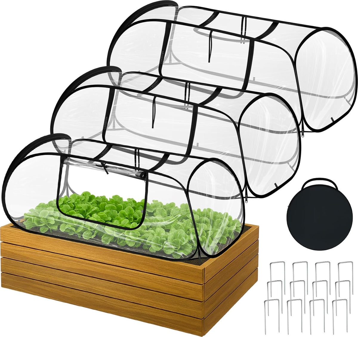 raised garden bed foldable clear pvc greenhouse covers, main product view