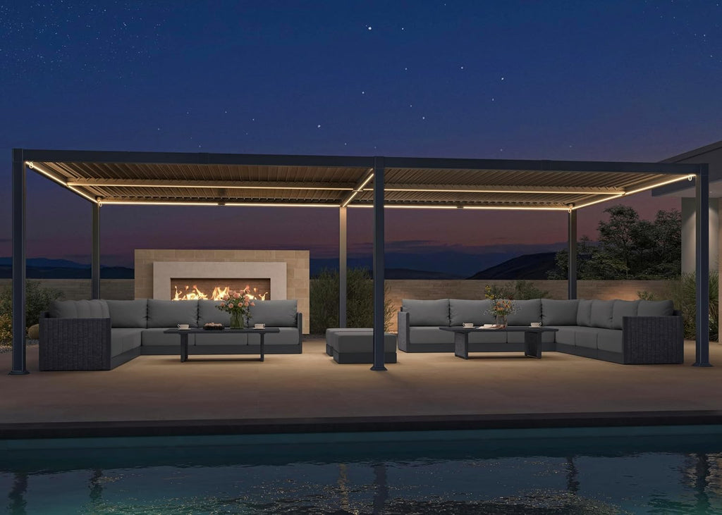 purple leaf 92ks outdoor pergola 13' x 25', main product view