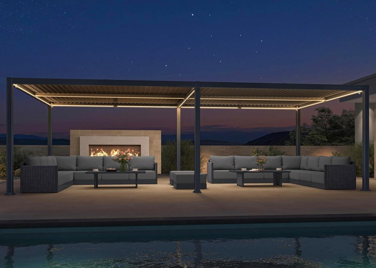 purple leaf 92ks outdoor pergola 13' x 25', main product view