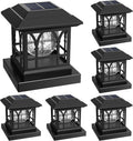 4x4 post solar lights crackle glass solar post, main product view