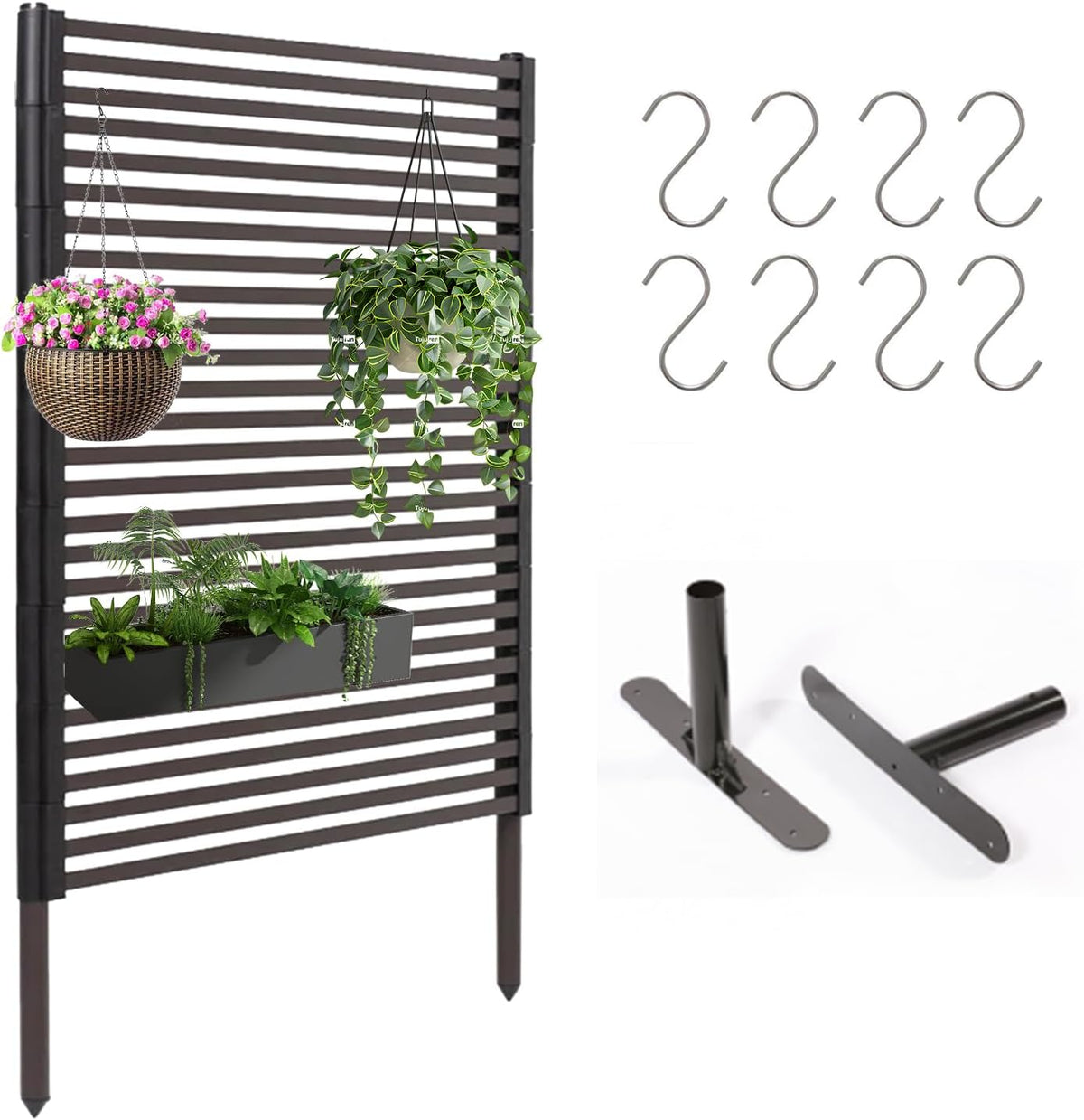 outdoor privacy screens - length: 43in, height: 59in, main product view