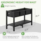 lue bona raised garden bed with tools, 45*18*29, close-up detail
