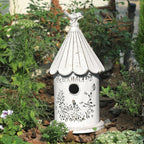 Metal Hanging Birdhouses for Outdoors Bird Houses for Outside Unique Bird Nest for Bluebird Wren Chickadee Sparrow Bird Nest Box for Garden Patio
