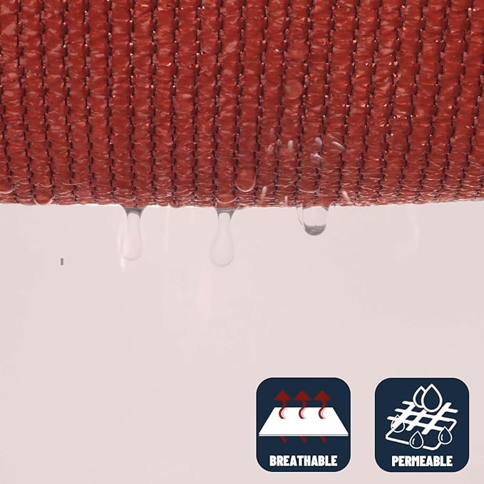 SUNNY GUARD Custom Size 19'x22'x29.1' Triangle Terra Red UV Block Sunshade for Backyard Yard Deck Patio Garden Outdoor Activities and Facility(Customized)