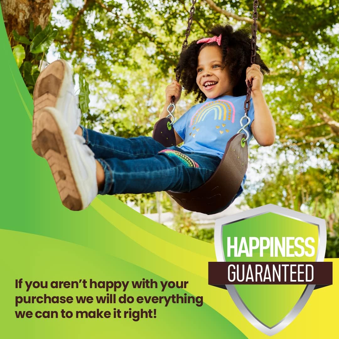Swurfer Tree Swing Hammock Straps –Hanging Kit for Hammock, Tree Swings, Durable, Weatherproof, Rust Free, Secure Lock Snap Carabiners Included, Weight Limit 2200 lbs Per Strap (5 Feet - 2 Straps)