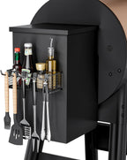 1 Pack Magnetic Storage Bin for Traeger Grills, Z GRILLS, PIT BOSS | Traeger Accessories with 5 Hooks, Compatible with Traeger Pro 22, Pro 34, Pro 575, Pro 780, Ironwood 885, Ironwood 650