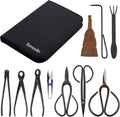 bamboomn 10pc bonsai set, shears, concave cutter, knob, main product view