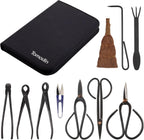 bamboomn 10pc bonsai set, shears, concave cutter, knob, main product view