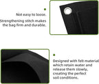 Hanging Planting Grow Bags, 12 Pockets Hanging Vertical Wall Planter Wall Mounted Grow Bag Outdoor Indoor Gardening Vertical Greening Flower Container, Planting Bags Storage Bags(0.6 m × 0.8 m, Black)